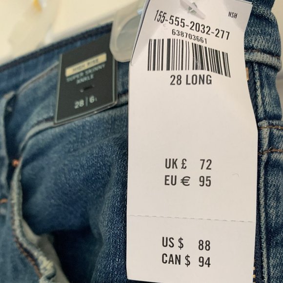 Abercrombie High Rise Super Skinny Ankle Jeans - Picture 3 of 7